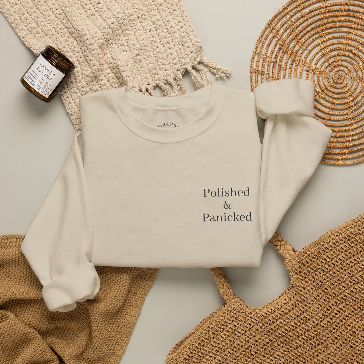 Polished & Panicked Crewneck Sweatshirt