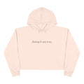 Cropped Hoodie — Frank & Estelle Doing it anyway.