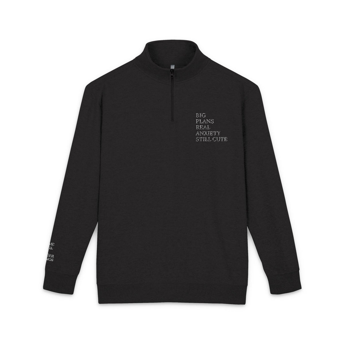 Embroidered Floral Heart Fleece Pullover
